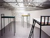 Permindar Kaur, 'Tall Beds', 3 beds with ladders, steel fabricated bed, 3.2x1.88x0.9m, 1996, commissioned by Ikon Gallery, Birmingham, England Photo by Gark Kirkham